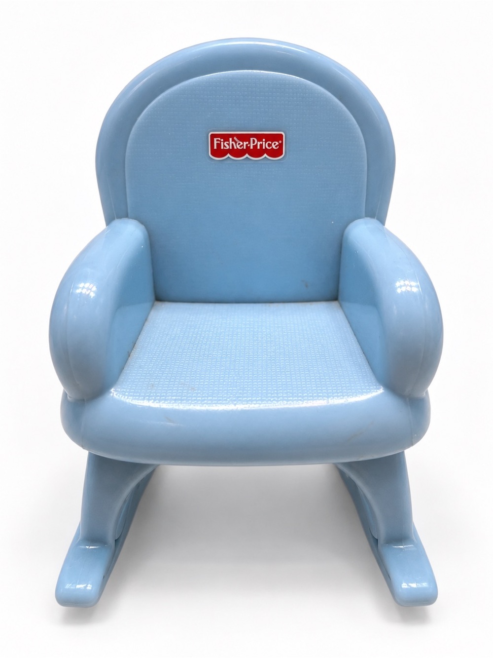 Fisher-Price Baby Blue Plastic Rocker Chair